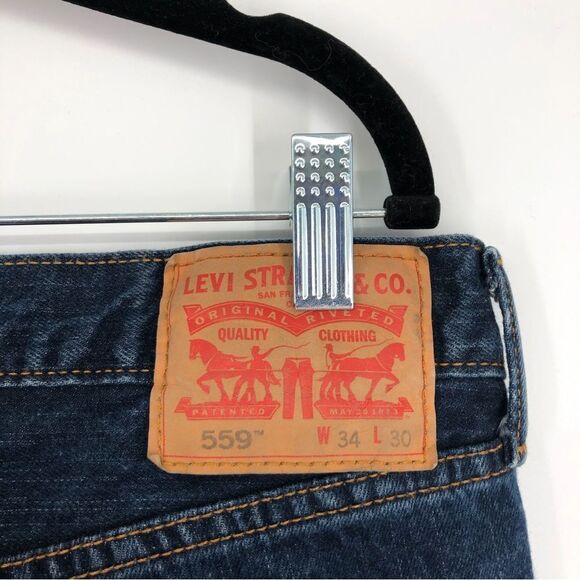 Levi’s Jeans Mens 34x30 559 Relaxed Straight Fit - Picture 3 of 5